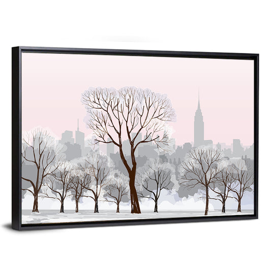 Winter Cityscape Wall Art