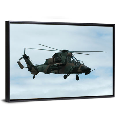 Attack Helicopter Side Profile Wall Art
