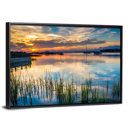 Folly River Sunset Reflection Wall Art