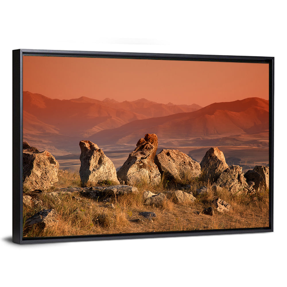 Karahunj Rocky Ridge at Sunset Wall Art