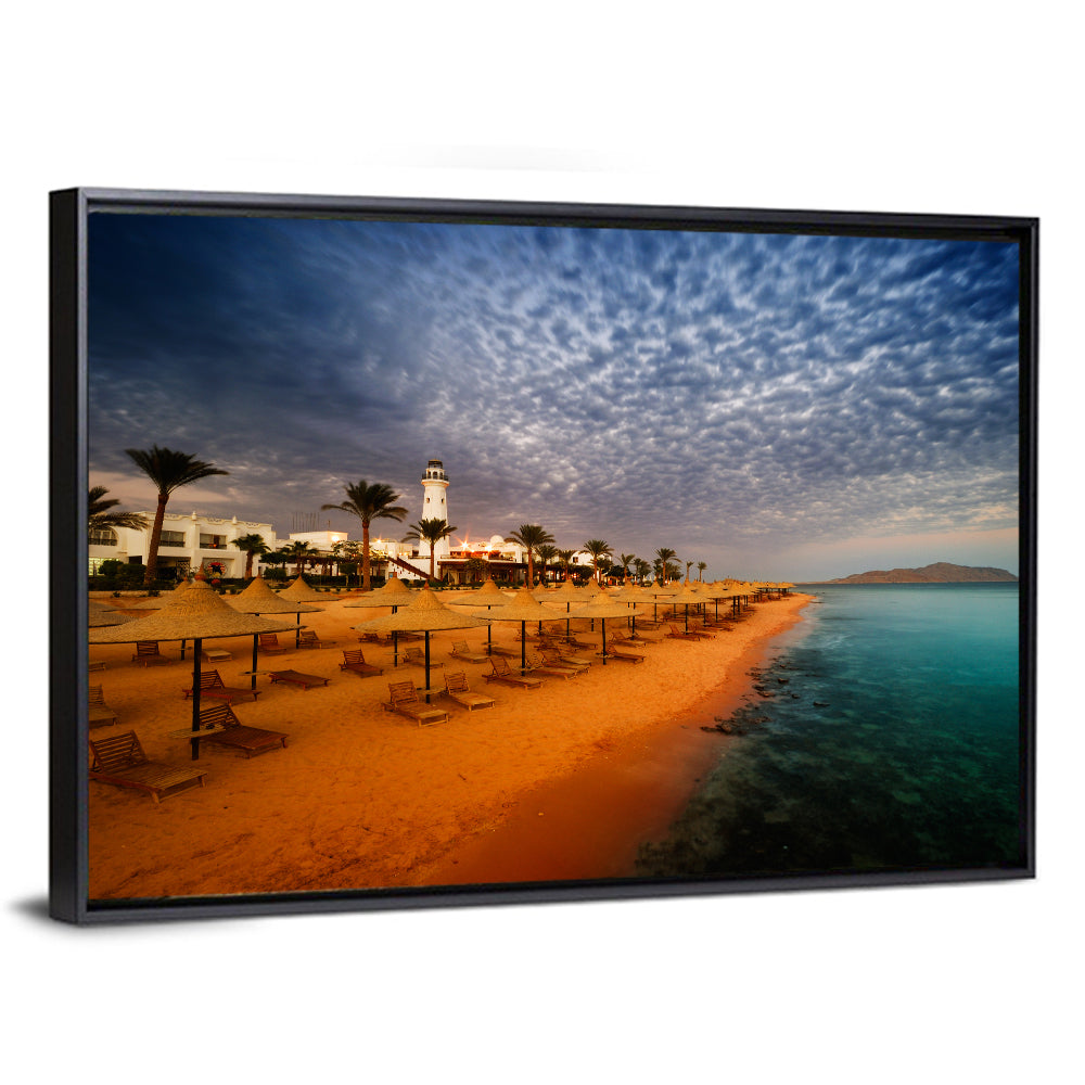 Sharm El Sheikh Beach at Dusk Wall Art