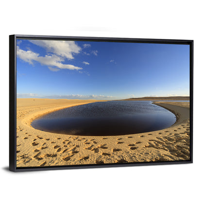 Fayoum Lake Footprints Wall Art