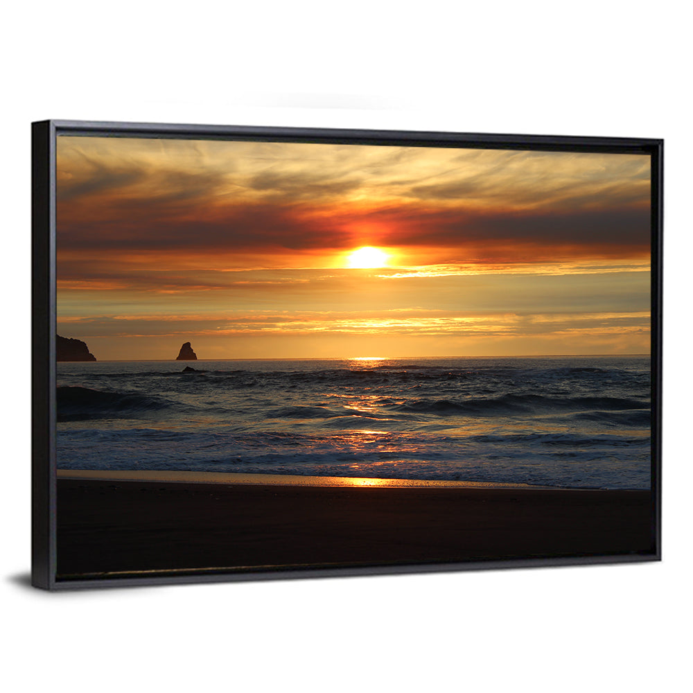 Oregon Coastal Sunset Wall Art