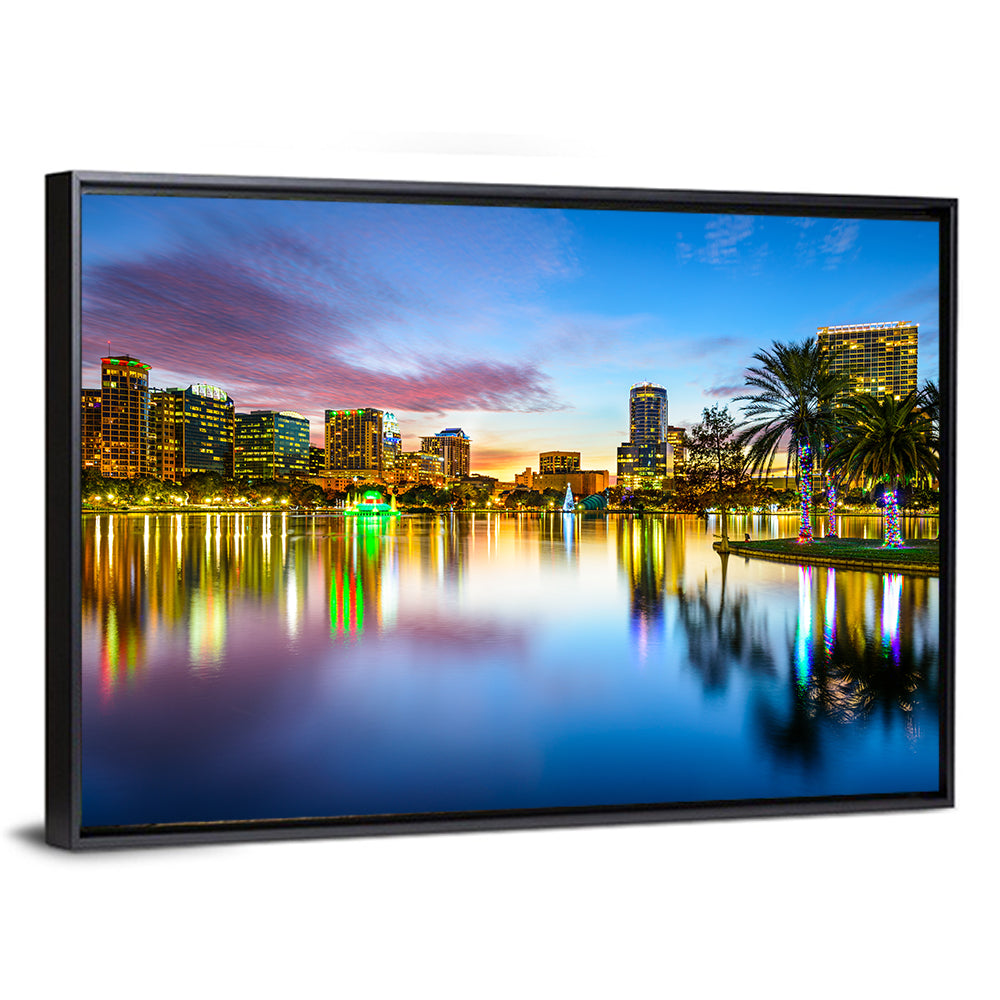 Orlando Lake Eola Skyline Wall Art