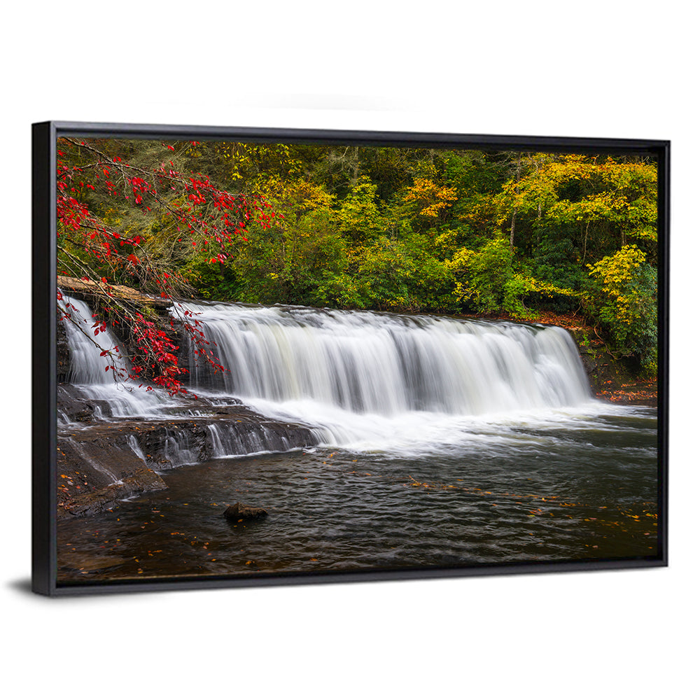 Blue Ridge Autumn Waterfall Wall Art