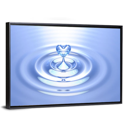 Heart Shaped Water Splash Wall Art