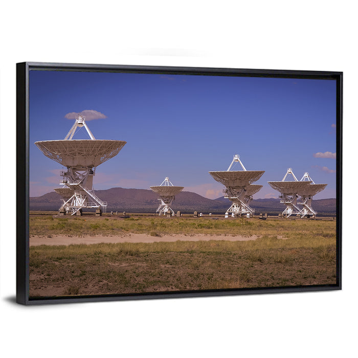 Very Large Array Radio Telescopes Wall Art as a framed canvas