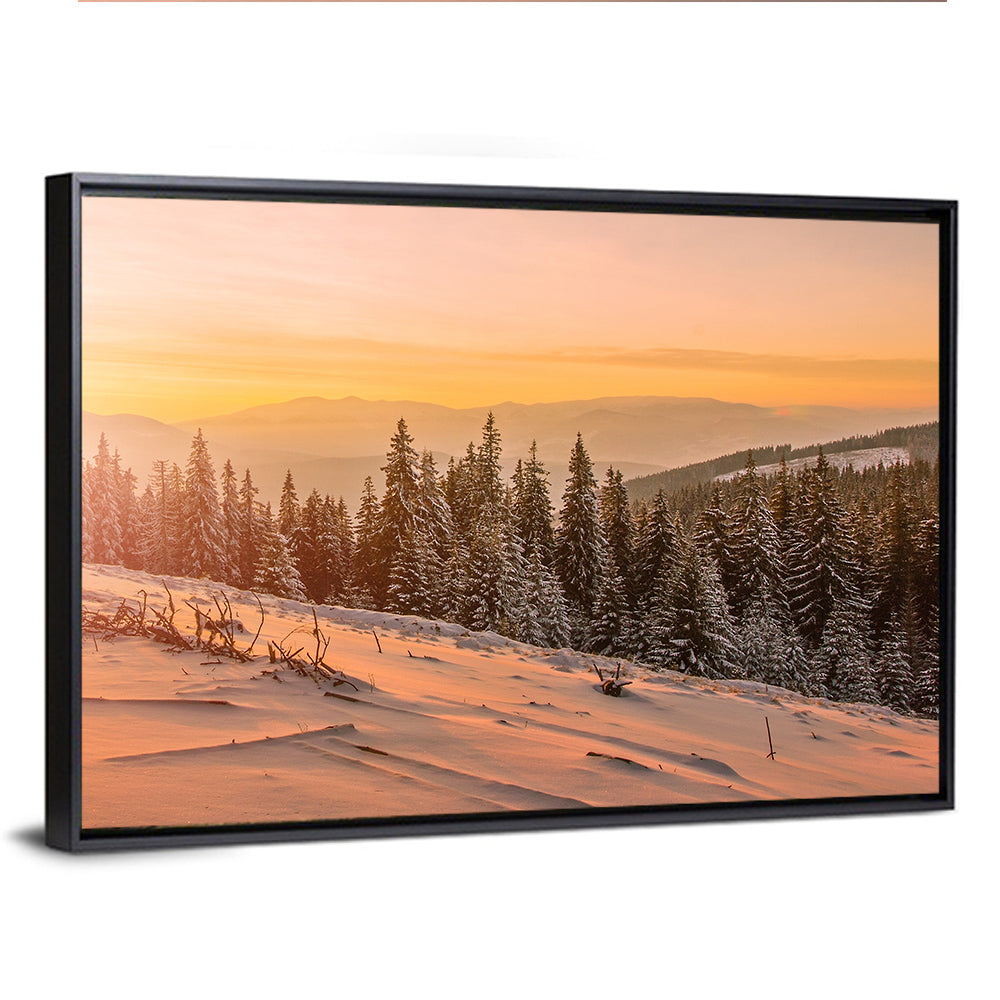 Hoverla Snowfield at Sunset Wall Art