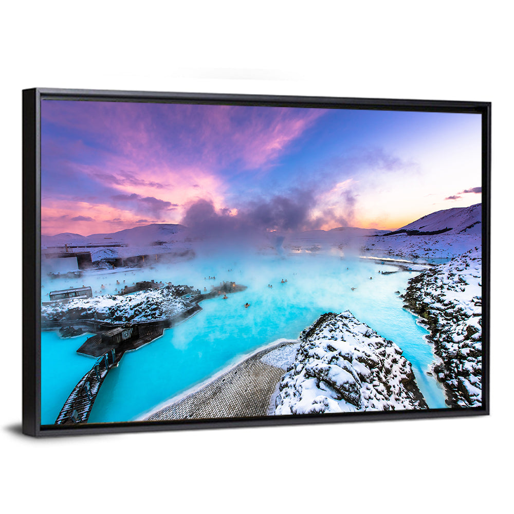 Blue Lagoon Grindavík Sunrise Wall Art