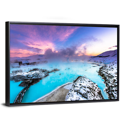 Blue Lagoon Grindavík Sunrise Wall Art