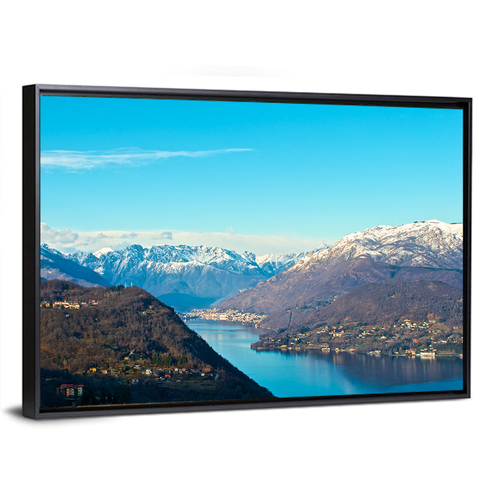 Lake Orta Mountain Reflection Wall Art