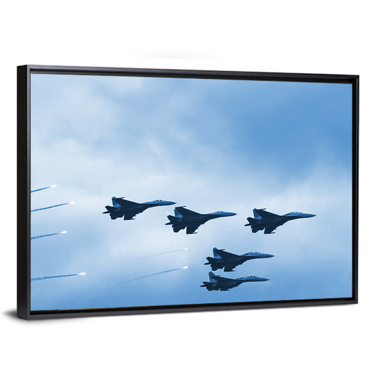 Fighter Jets Squad Wall Art