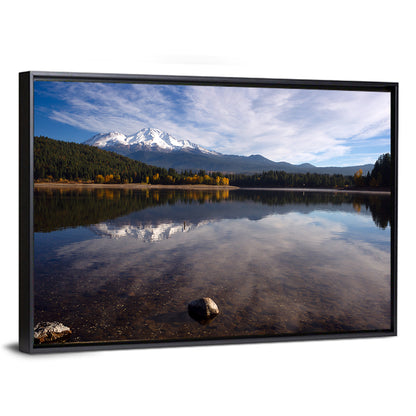 Mount Shasta Reflection at Lake Siskiyou Wall Art