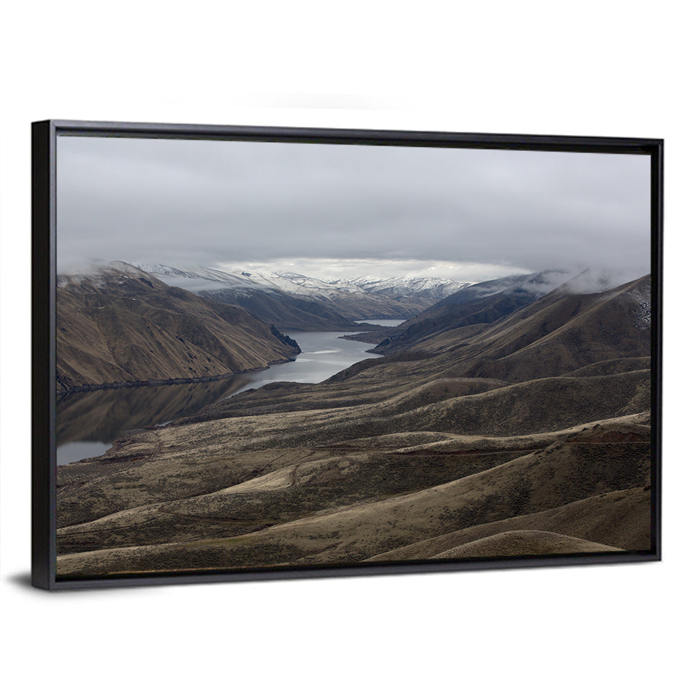 Snow-dusted Snake River Canyon Wall Art
