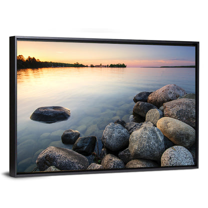 Minnesota Lakeshore Sunset Wall Art