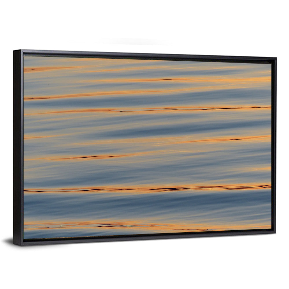 Sunset Ripples Abstract Wall Art