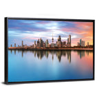 Kuwait City Skyline at Sunset Wall Art
