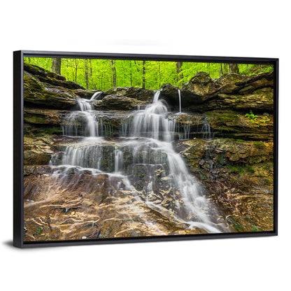 Mossy Ledge Waterfall Wall Art