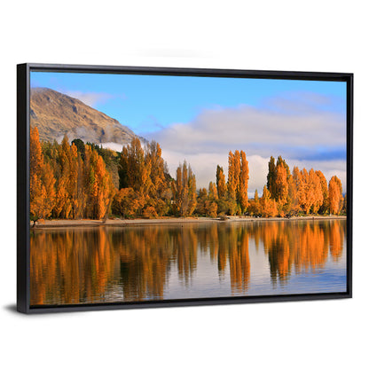 Lake Wanaka Autumn Reflection Wall Art