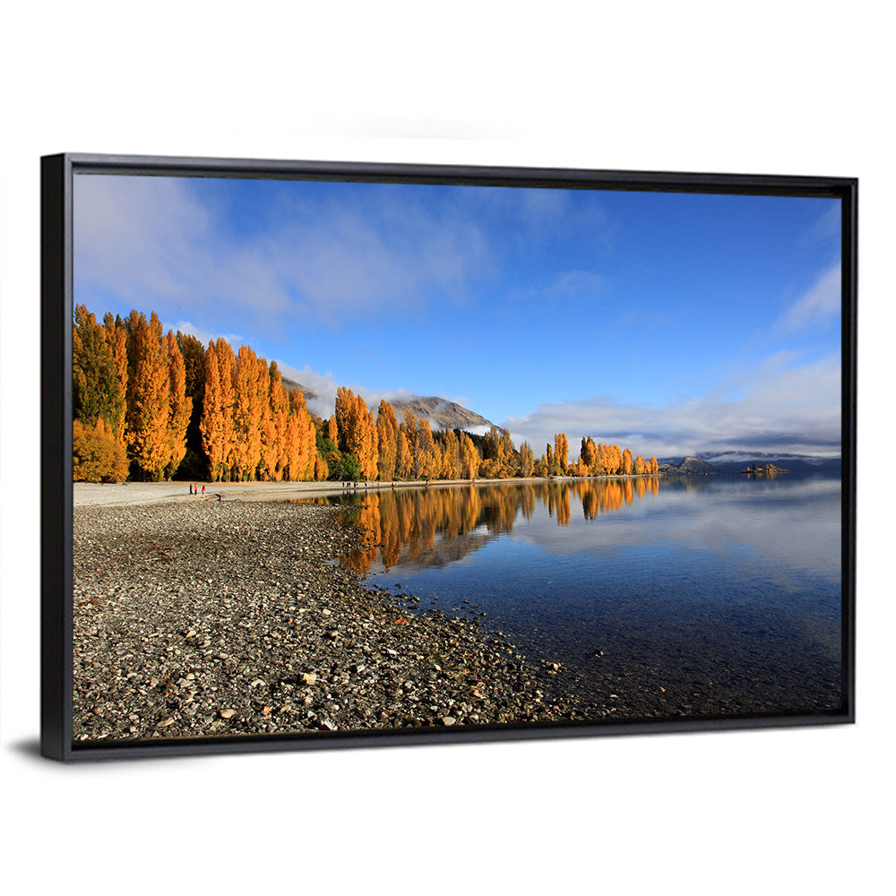Lake Wanaka Golden Reflection Wall Art