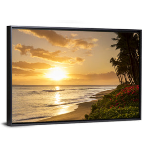 Kaanapali Beach Sunset Wall Art