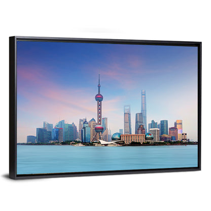 Shanghai Lujiazui Skyline Wall Art