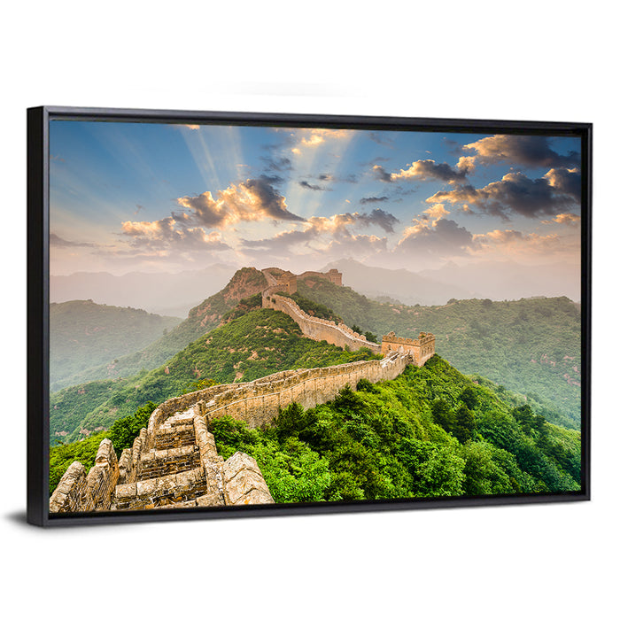 Great of China Wall Art as a framed canvas