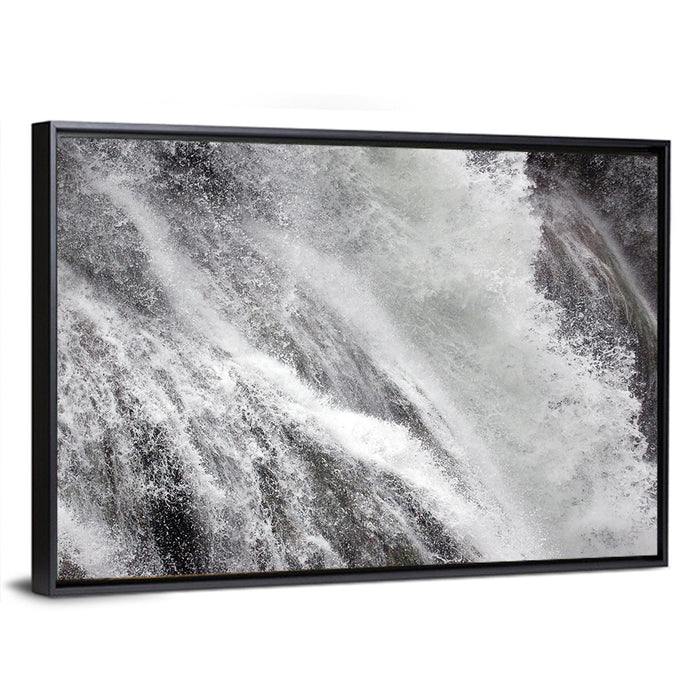 Marmore Waterfall in Motion Wall Art as a framed canvas