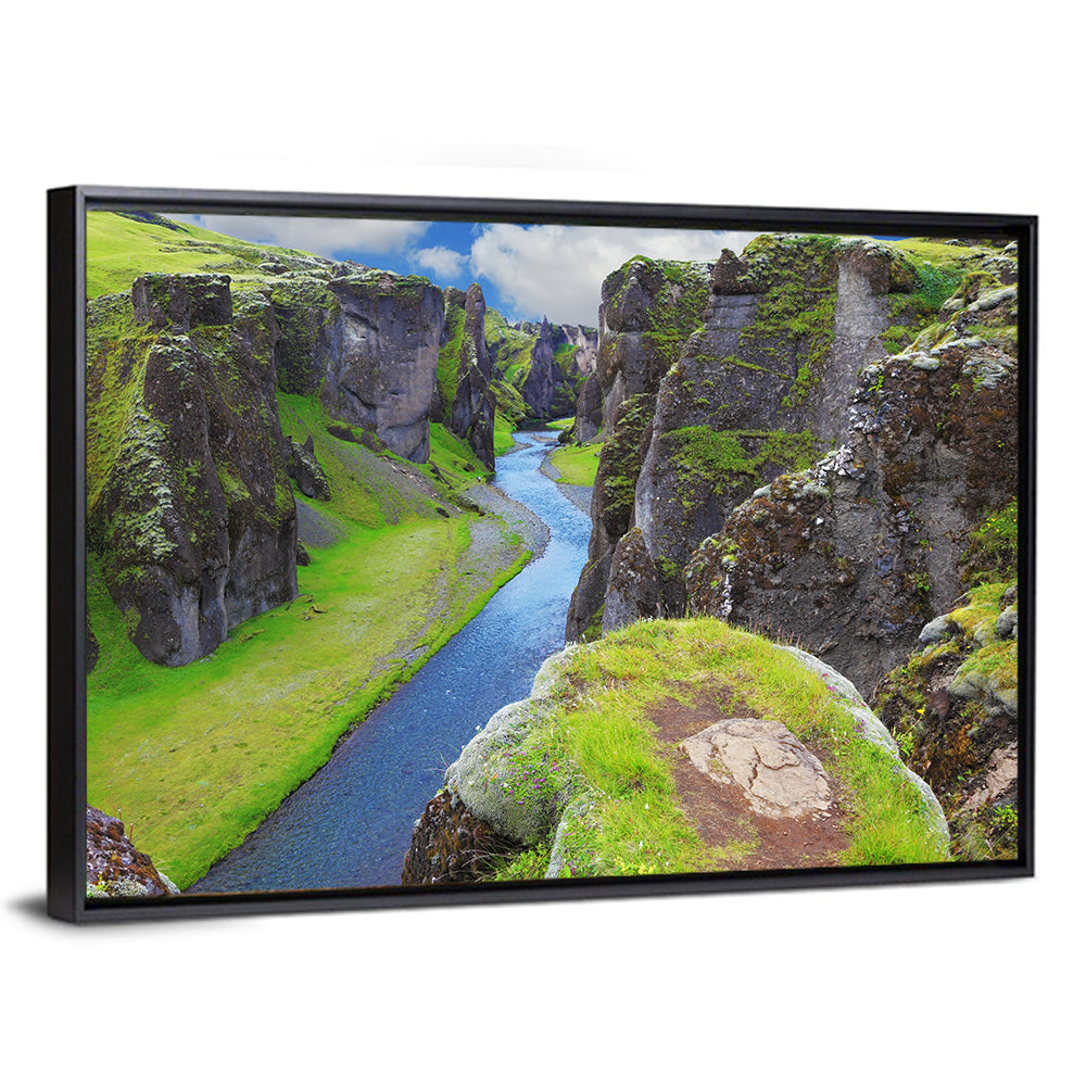 Neverland Cliffs, Fjaðrárgljúfur Canyon Wall Art