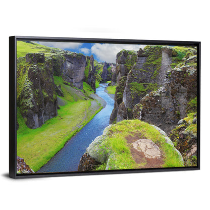Neverland Cliffs, Fjaðrárgljúfur Canyon Wall Art