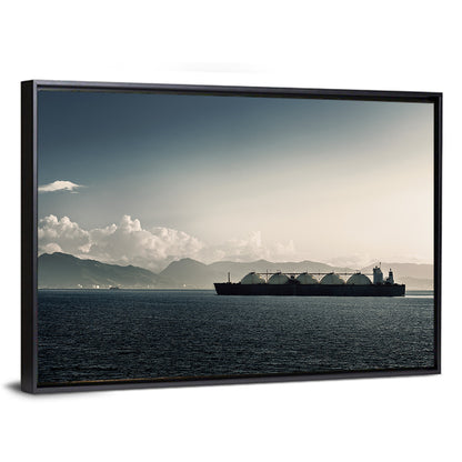 Lng Tanker at Sea Wall Art