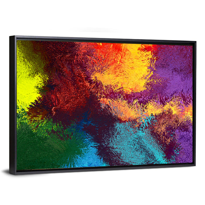 Sparkling Color Fields Wall Art as a framed canvas
