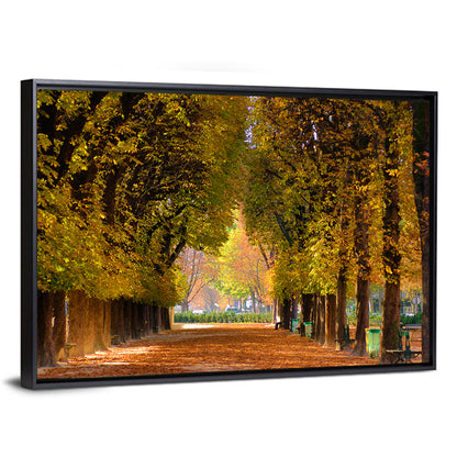 Golden Hour Autumn Path Wall Art