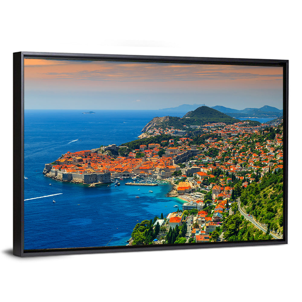 Dubrovnik Old Town Sunset Wall Art