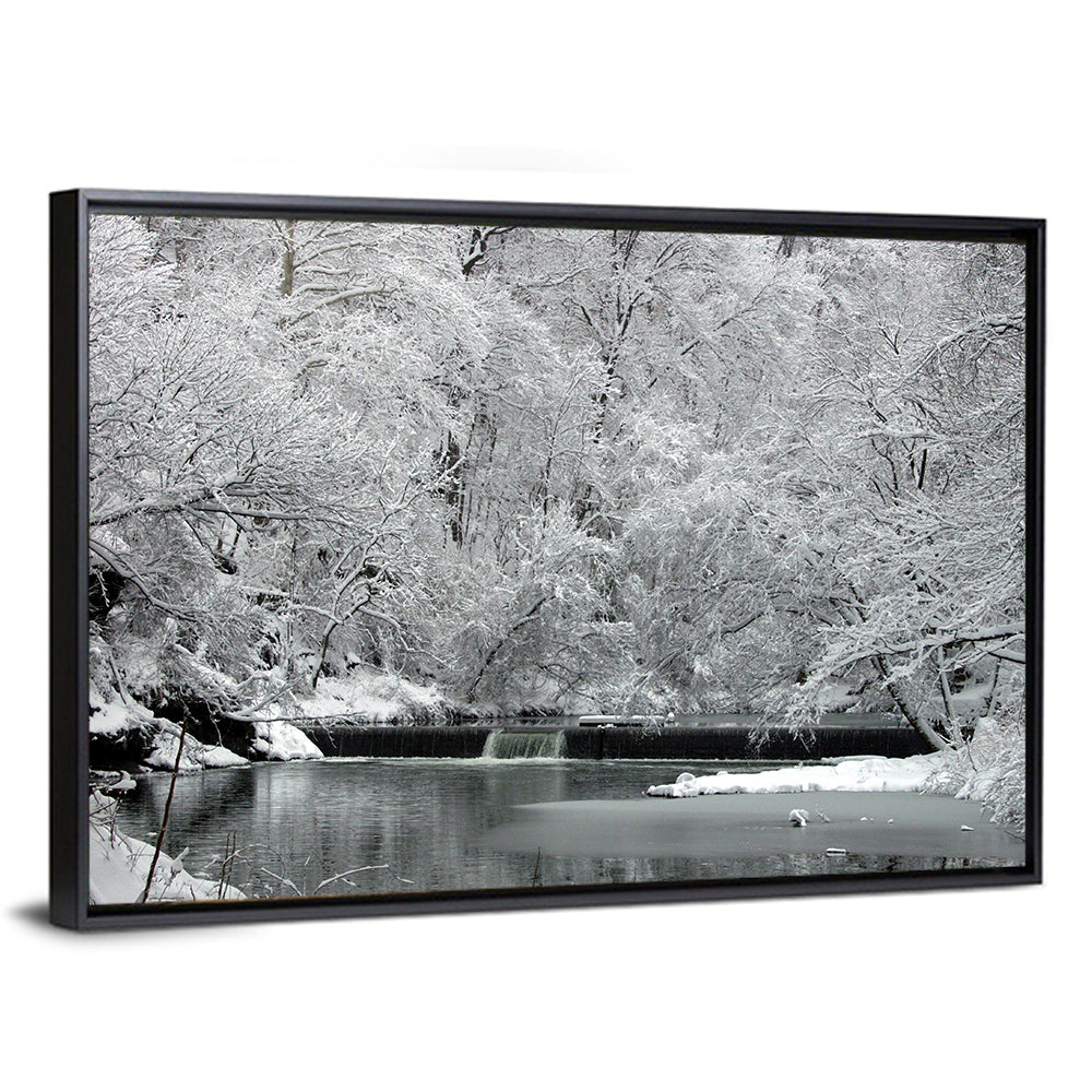 Fairmount Park Winter Spillway Wall Art