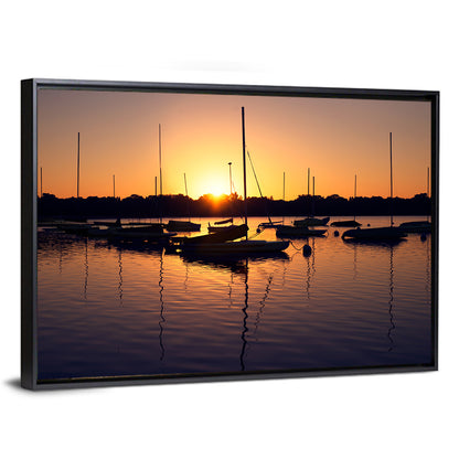 Lake Harriet Golden Sunrise Wall Art