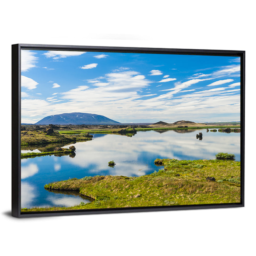 Lake Myvatn Reflection Wall Art