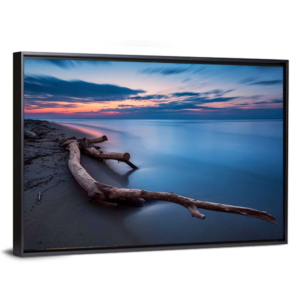 Calm Seascape at Dusk Wall Art