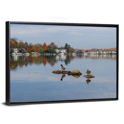 Lake Hopatcong Autumn Reflection Wall Art
