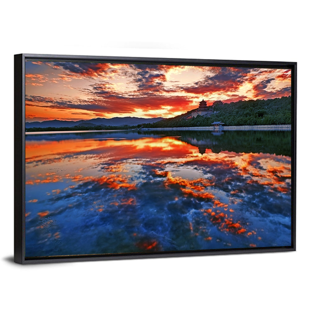 Kunming Lake Sunset, Summer Palace Wall Art