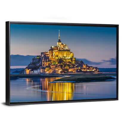 Mont Saint-michel at Dusk Wall Art