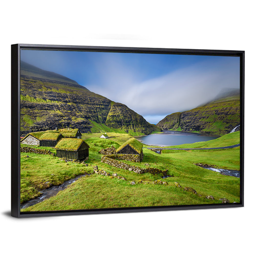 Saksun Turf Roof Cabins Wall Art