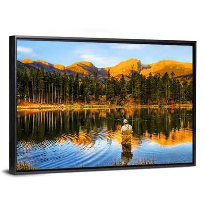Sunrise Fishing at Sprague Lake Wall Art