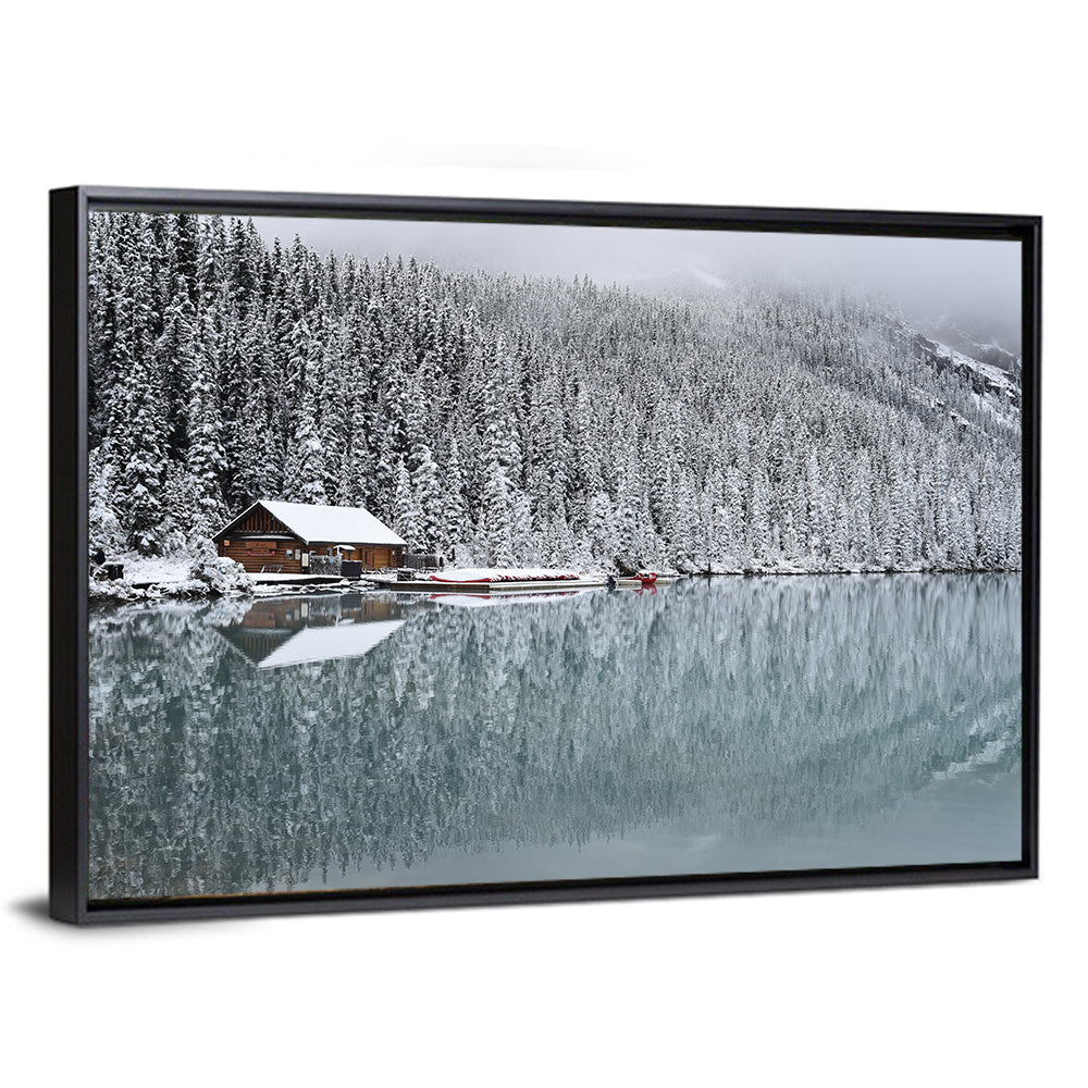 Lake Louise Winter Reflection Wall Art