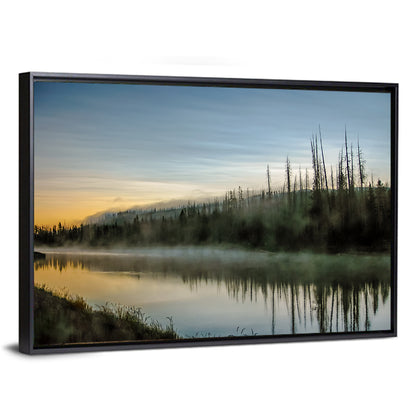 Yellowstone River Morning Mist Wall Art