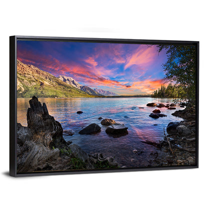Jenny Lake Sunset Wall Art