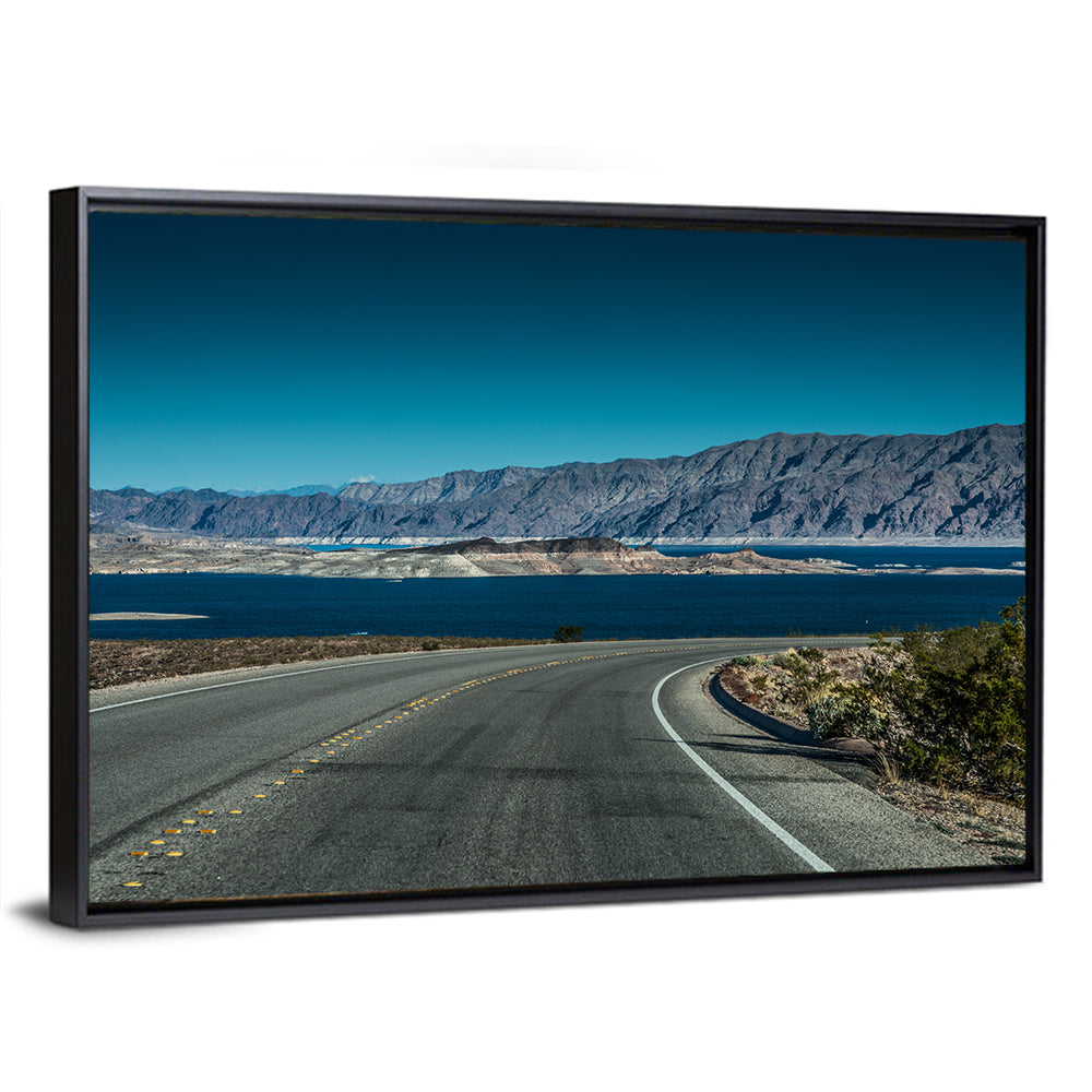 Lake Mead Curved Road Wall Art