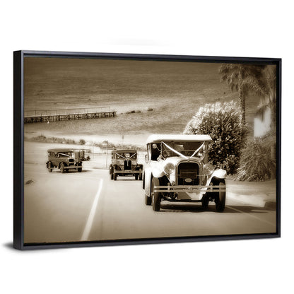Vintage Wedding Cars Wall Art
