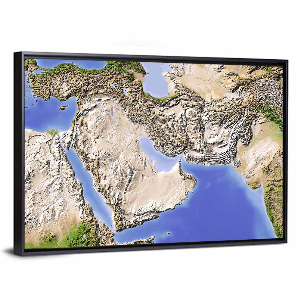 Arabian Peninsula from Space Wall Art