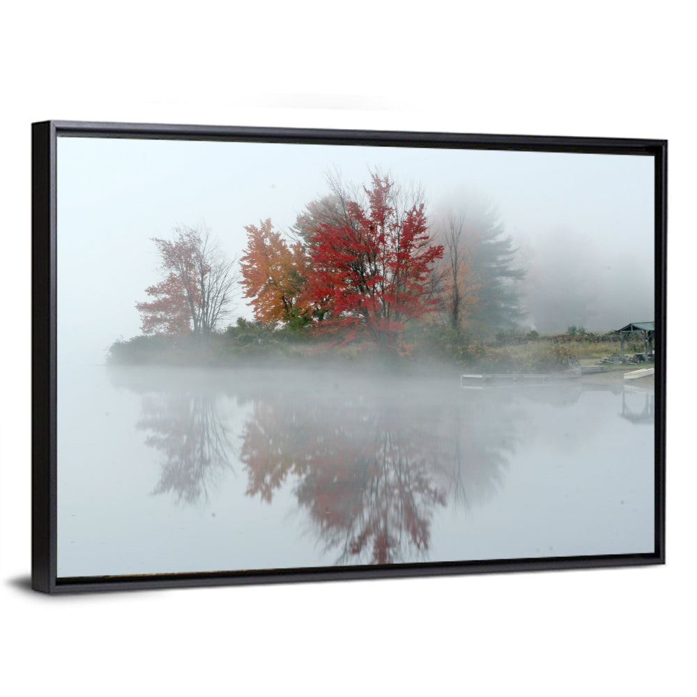 Autumn Morning at Crystal Lake Wall Art